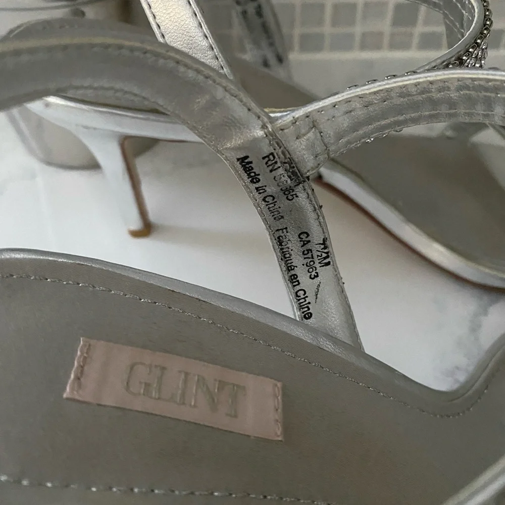 Glint Womans Silver Dress Sandal